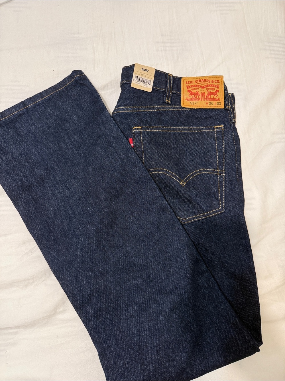 Levi's 517 Dark Blue Bootcut Leg Men's Jeans